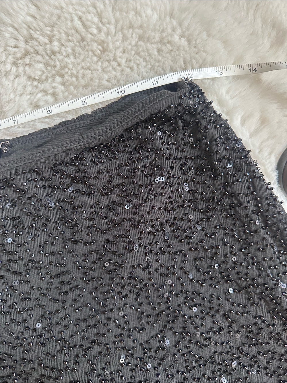 Oh Polly Black Sequin Mini Skirt - Picture 7 of 10